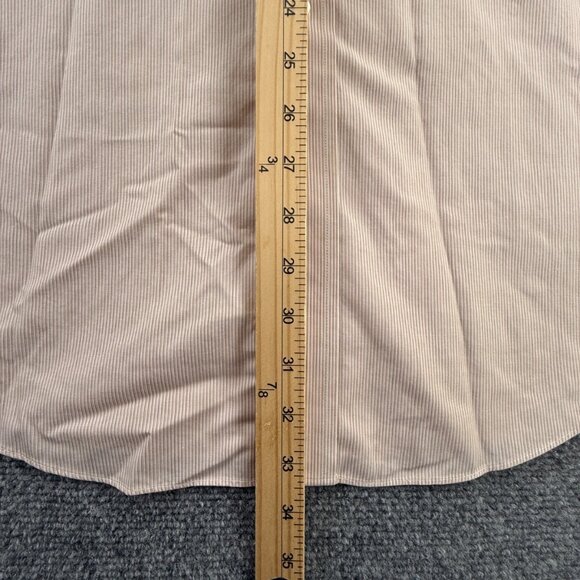 Brooks Brothers Non Iron Button Up Shirt Men Striped 17.5 34 Madison Supima - Picture 4 of 16